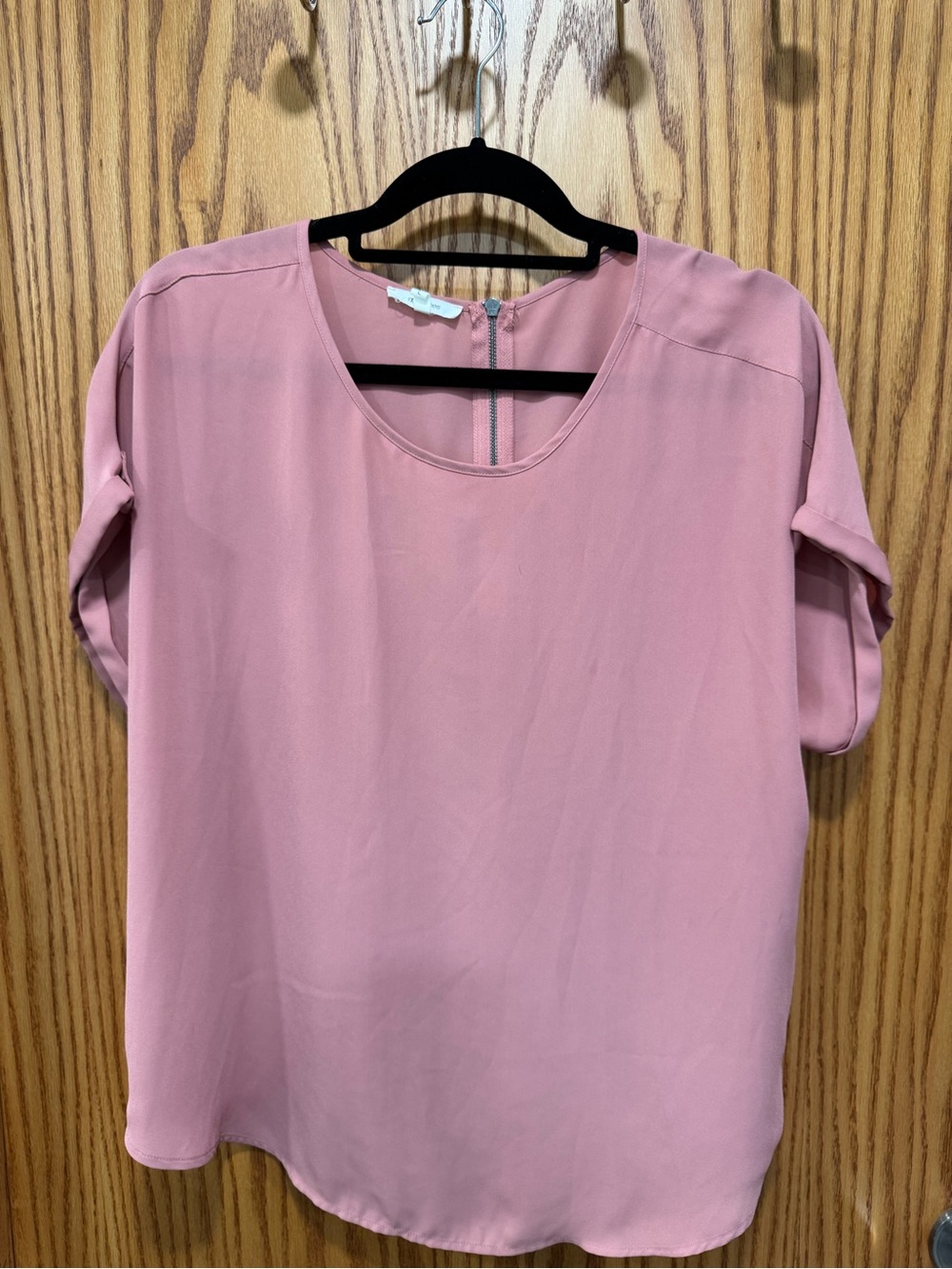 Maurices Dusty Rose Short Sleeve Blouse